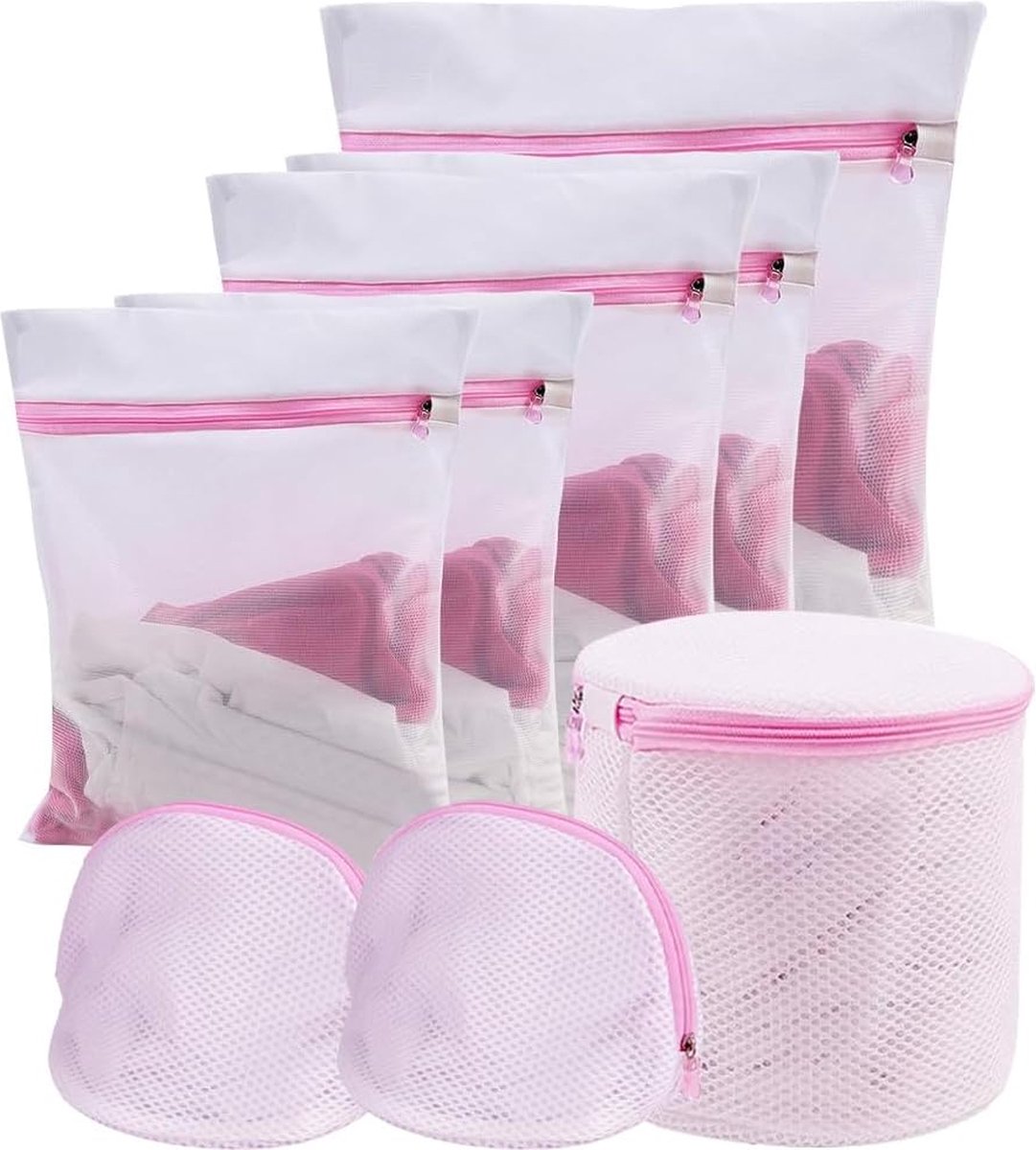 Goedkoopste Selbro ® Set van 8 Wasnetten voor Bescherming en Organisatie van Kledingstukken