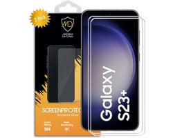 2-Pack MobyDefend Screenprotectors - Geschikt voor Samsung Galaxy S23 Plus (S23+) - Case-Friendly Screensavers - Gehard Glas