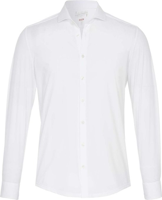 Pure - H.Tico La Chemise Fonctionnelle Wit - 41 - Homme - Coupe Slim
