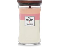 WoodWick Hourglass Trilogy Large Geurkaars - Blooming Orchard - 130 branduren
