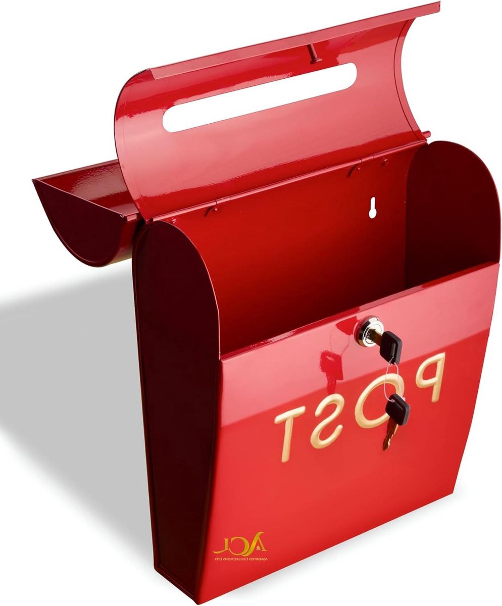 Wall Mounted Lockable Mailbox with Easy Access - Mailbox Upgrade for Stylish and Durable Home Security - Strong Construction, Easy Installation