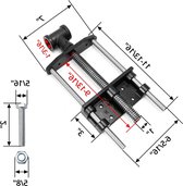 KATSU Heavy duty, snel los te maken houtklem bankschroef 22,9 cm, houtbewerkingstafel bankschroef, werkbank hardware-instrumenten voor timmerlieden, schrijnwerkers, 313187