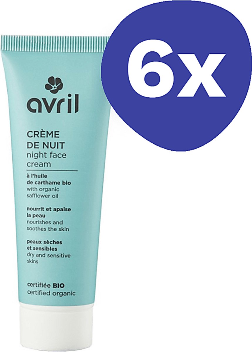 Goedkoopste Avril Nachtcreme (Droge Huid) (6x 50ml