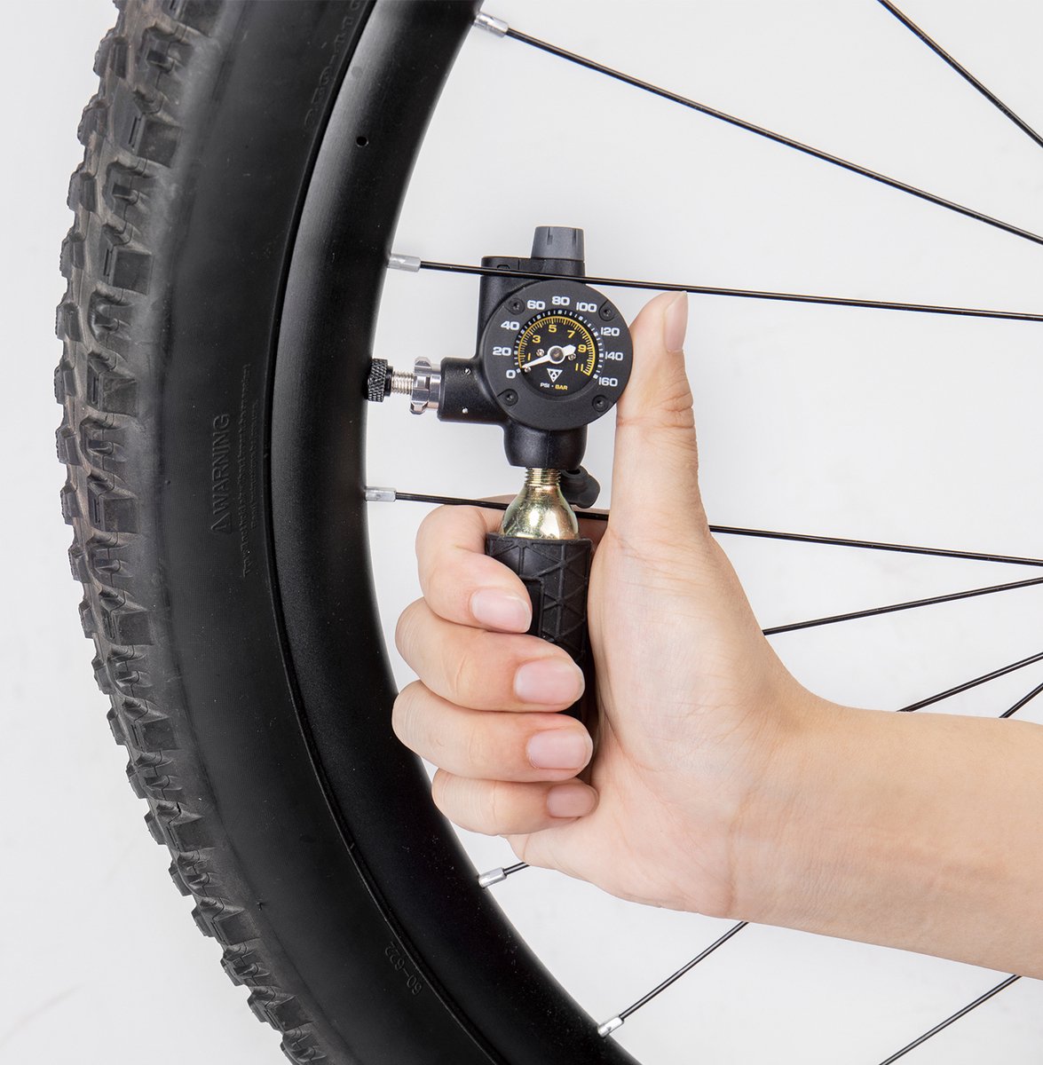 Topeak Co2 pomp - AirBooster G2 - Bandenspanningsmeter- Zwart