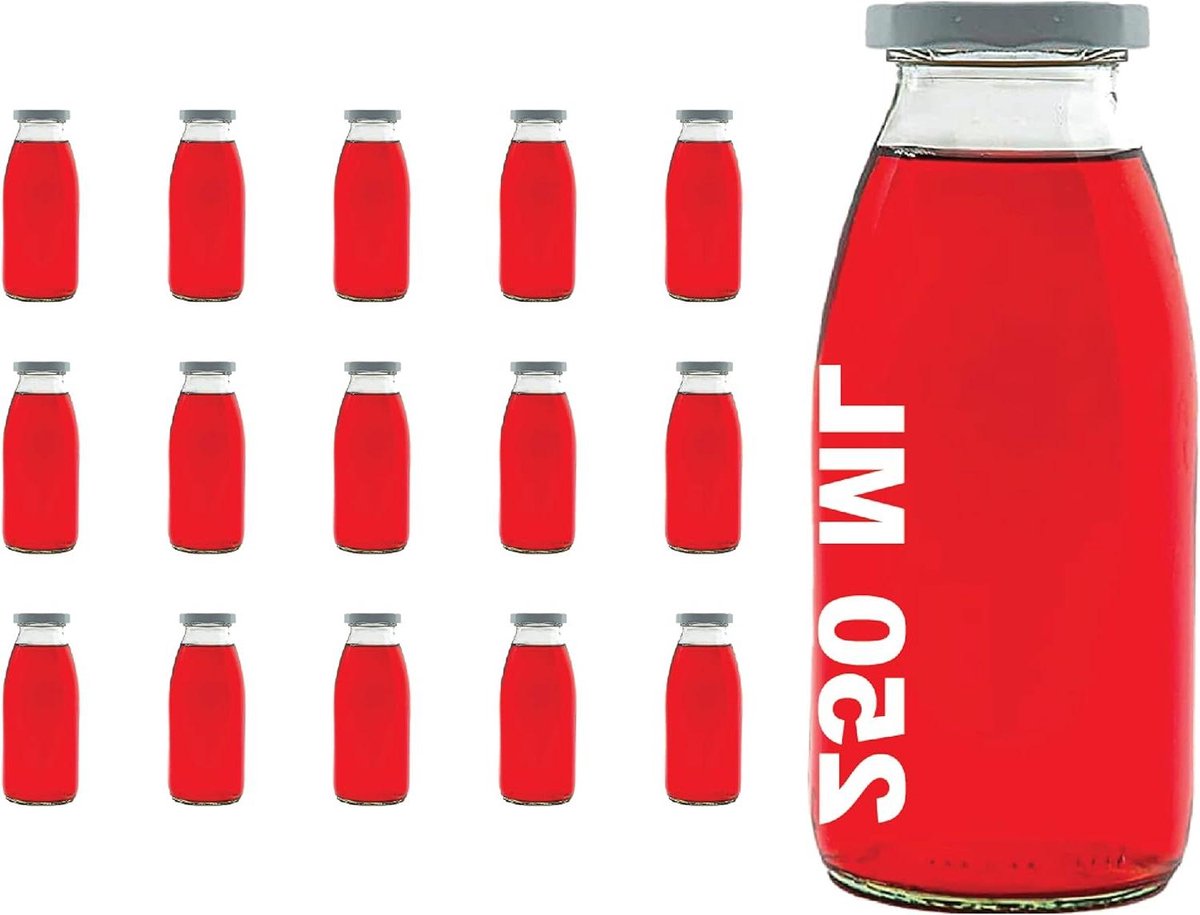 Casavetro heldere schroefdop lege glazen flessen 105 ml Herbruikbare Afsluitdeuren-luchtdichte metalen deksel voor Kombucha zelf gebrouwen Gin olie azijn bier Cider vodka en Water (24 x 105 ml