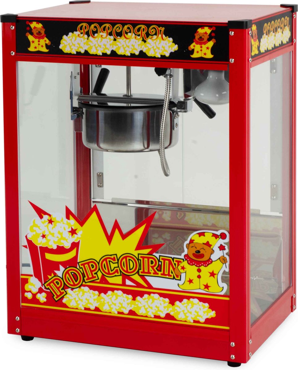 HCB Professionele Popcorn machine 230V Popcornmachine Rood Horeca Popcornmaker 6244