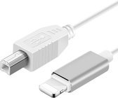 Câble OTG USB Type B Vers Lightning - 150 Cm - Pour Connexion MIDI, Instruments De Musique Sur IOS