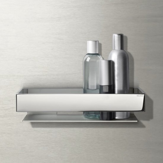 LARRO Douchemand Zwarte Badkamer Plank Met Haak Douche Opslag Dubbele Tier Geen Boren Wandmontage Lijm Voor Keuken Badkamer2 Tier A Maat 2e Verdieping C
