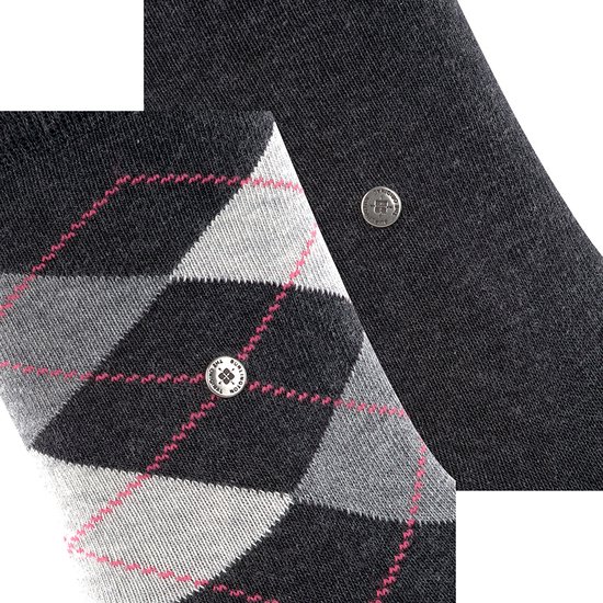 Burlington Everyday 2-Pack gedessineerd katoen multipack sokken dames grijs - maat 36-41