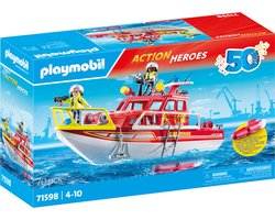 foto van PLAYMOBIL Action Heroes 50YR Brandweerboot - 71598