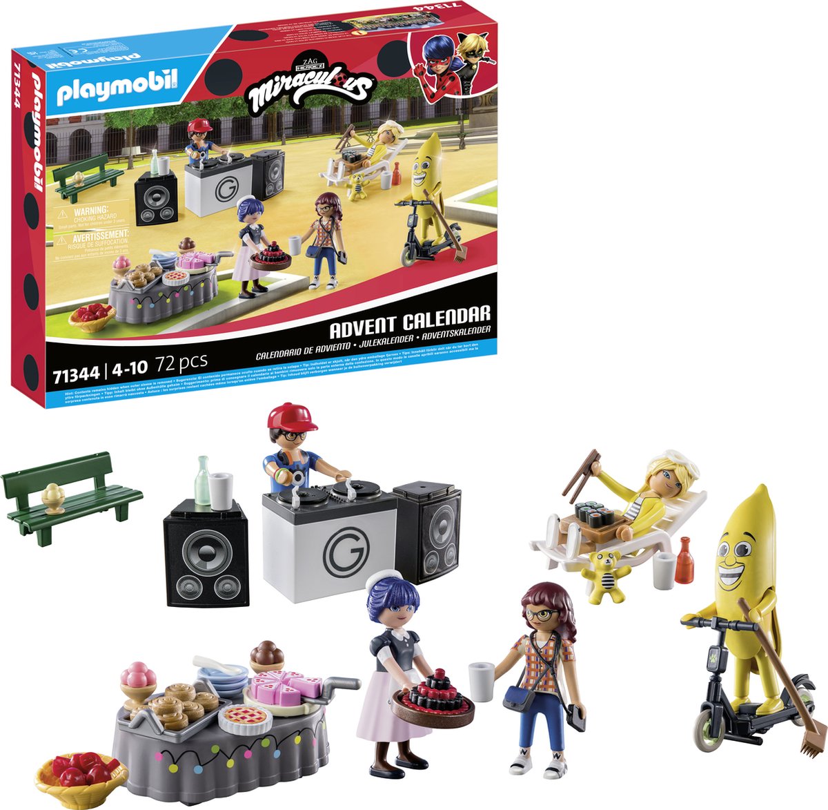 PLAYMOBIL Christmas Adventskalender Miraculous Picknick in Parijs  71344