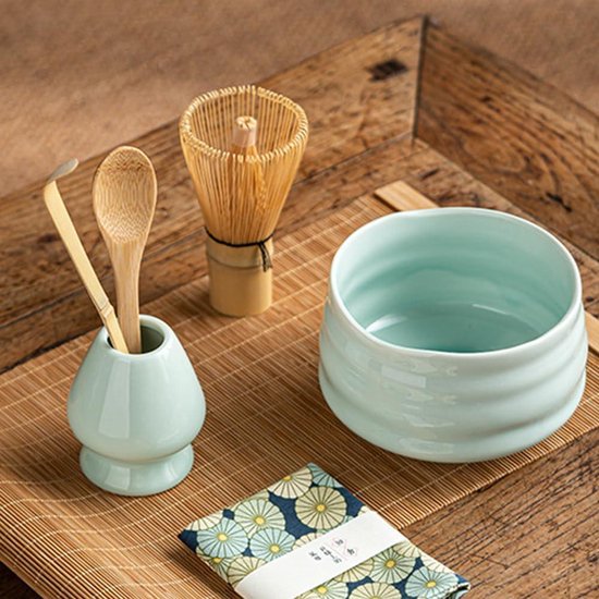 Matcha Set - Matcha Tea Set 5 Piece Matcha Besen Set - Matcha Set für Einsteiger