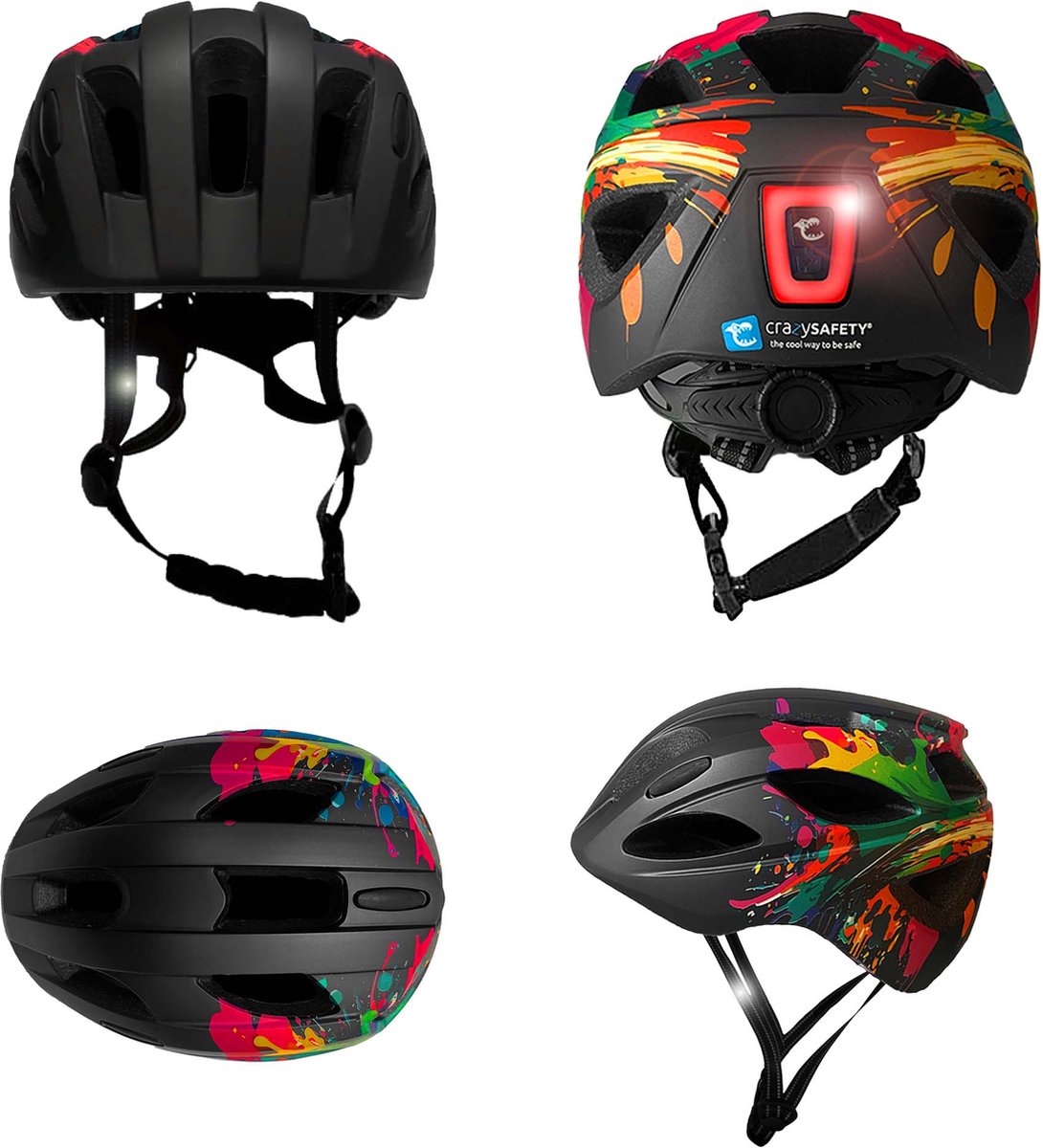 CRAZY SAFETY Fahrradhelm Cool Splash