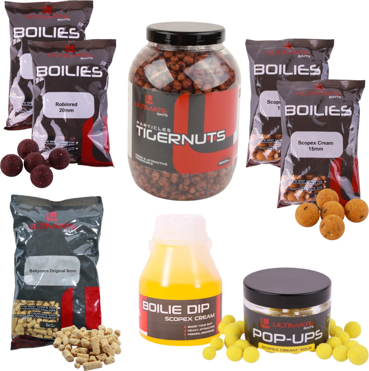 Ultimate Baits Carp Tigernuts/Boilies Weekend Pack | Boilies