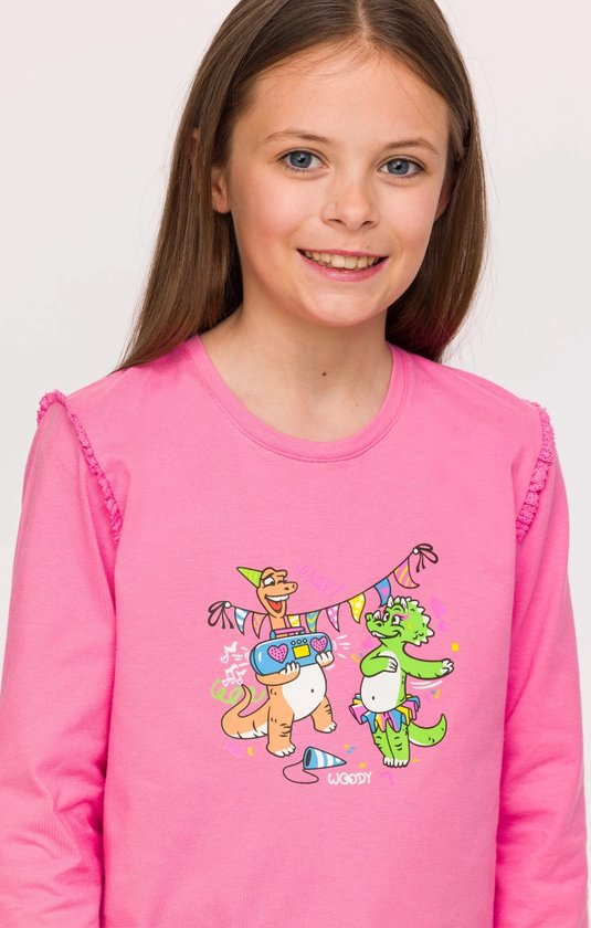 Pyjama Femme Woody Dino Danse Pants Rayures - Rose