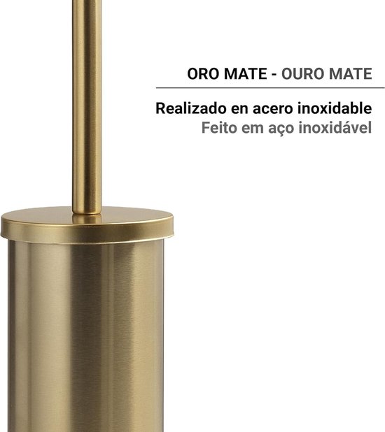 Gouden Toiletset Vierkant 3-delig | Luxe Toiletaccessoires