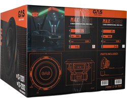 Gas Audio Power Gas Max Level 1 Subwoofer 12 2x1 Ohm voor Auto Geluidssystemen en Hoogwaardige Geluidskwaliteit