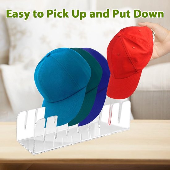 Organiseur De Casquettes De Baseball, Support De Rangement En Bambou