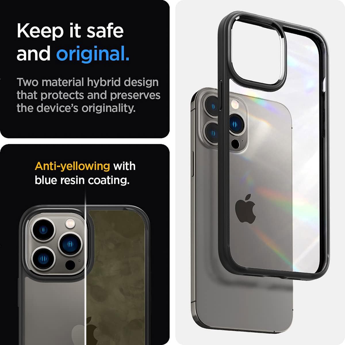 Apple iPhone 16 Plus hoes transparant Spigen Ultra Hybrid schokbestendig bumper krasbestendig cover - Afbeelding 5
