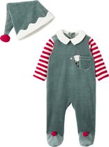 Vertbaudet Kerstset pyjama + muts baby unisex