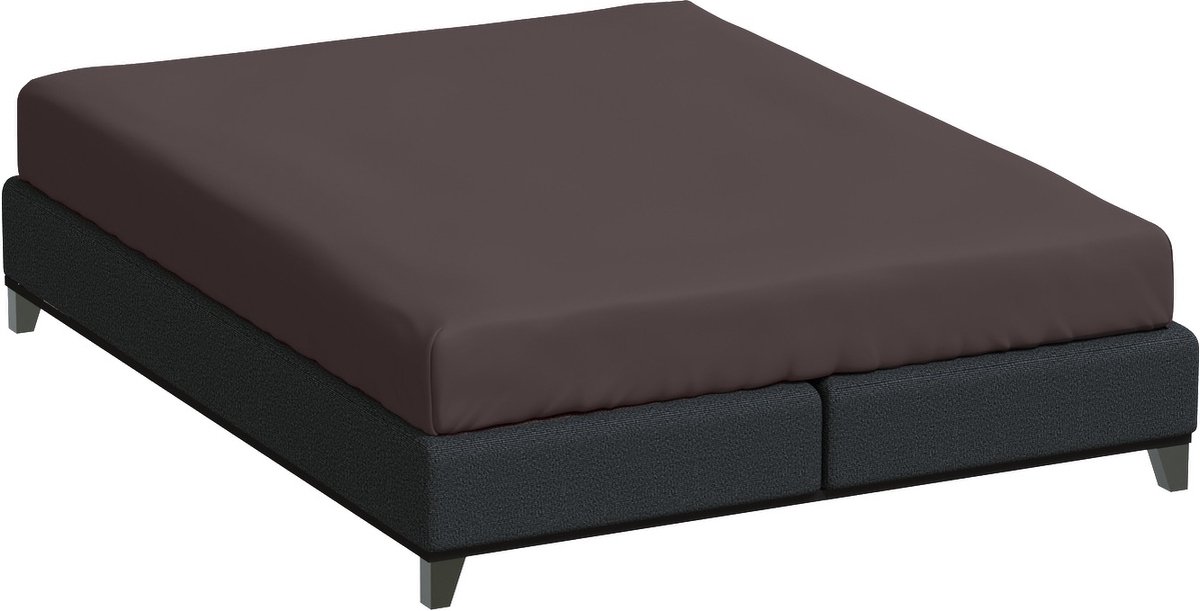 Bella Donna Hoeslaken Jersey Eenpersoons mokka-0121 90/190-100/220