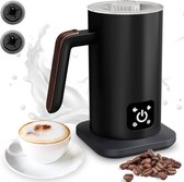 Bol.com Pro Electric Milk Frother Cappuccino 4-in-1 590 ml - Quick Foam Functional and Quiet Cappuccinatore - Coffee Milk Stain ... aanbieding
