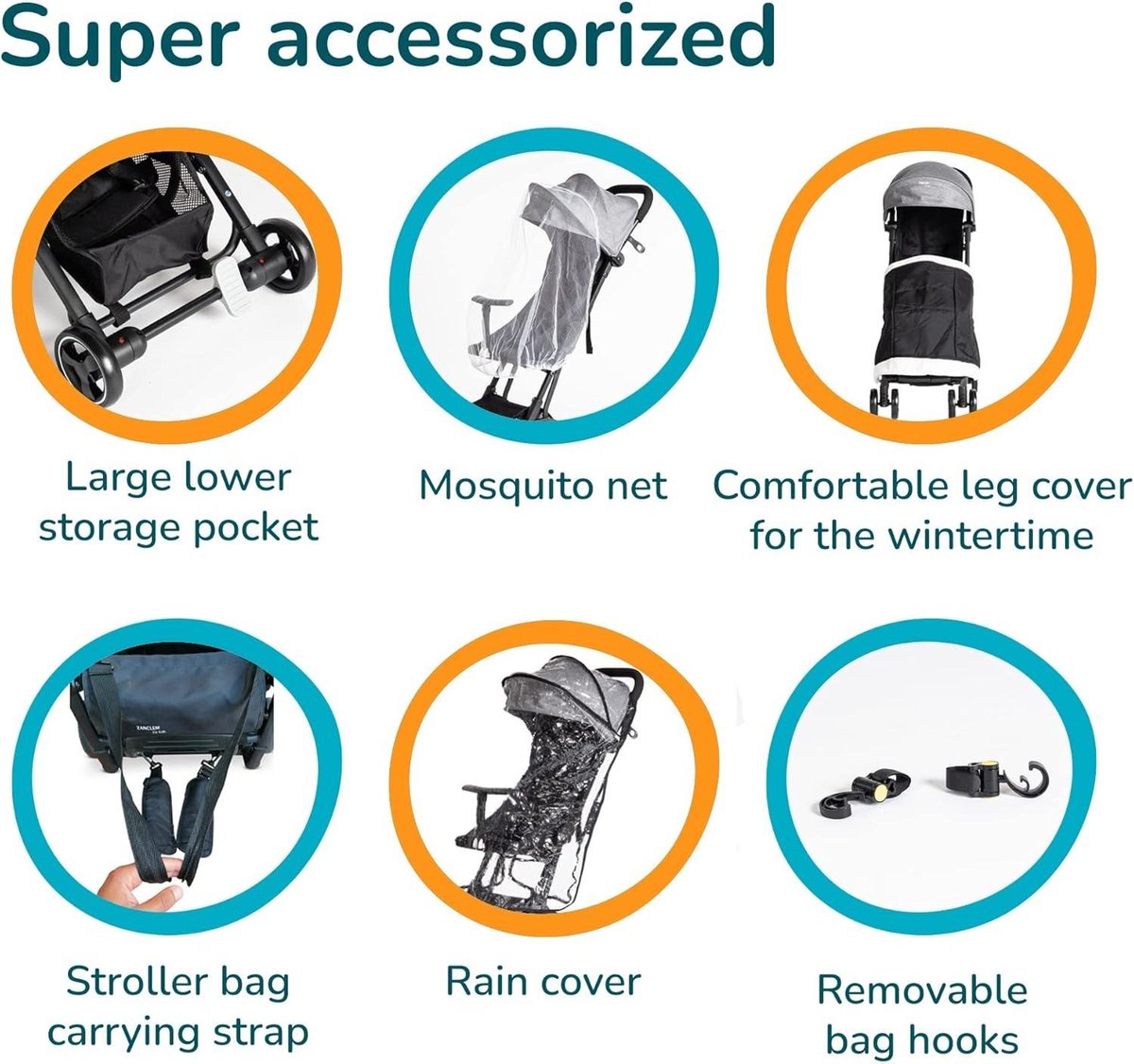 Kinderwagen Buggy Veer 0+ Ultra Lichtgewicht - Reisfauteuil Van 6 Maanden Tot 25 Kg - Compact & Lichte 5-Puntsgordel - Luchtbagage & Baby Stroller Lightweight Reclinable Buggy inklapbaar vliegtuig – foto 8