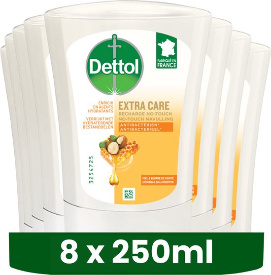 Foto: Dettol no touch refill extra care honey sheabutter 250ml x 8