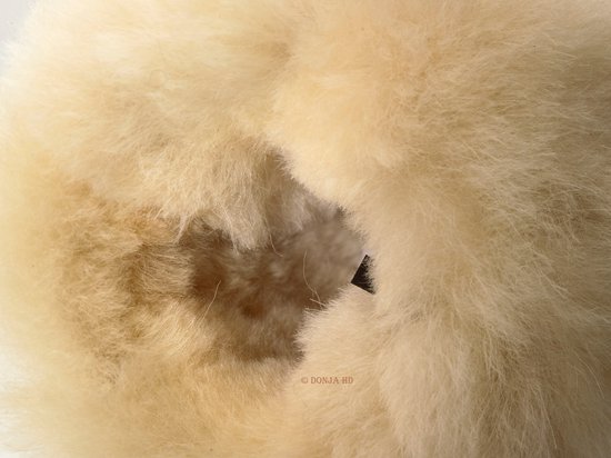 Donja - HD- Cuir d'agneau islandais - Mitaines en daim - couleur : Cognac- fait main - Taille L - convient à la largeur de main - 8 à 8,5 cm