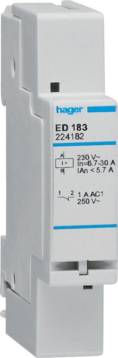 Hager ED183 HAG VOORRANGSREL.VAST 5 7 A 1M
