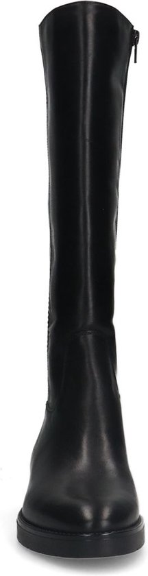 Manfield - Femme - Bottines hautes en cuir noir - Taille 41