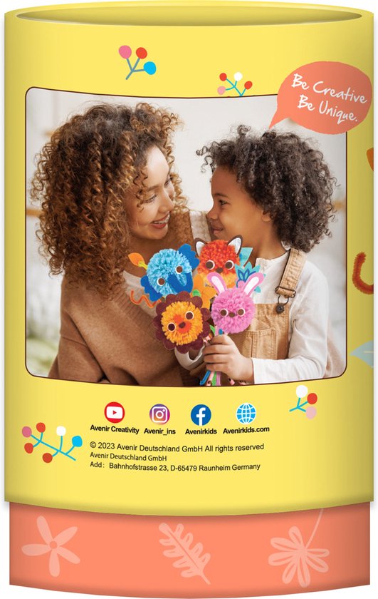 Kit de couture - Bouquet d'animaux Pom Pom