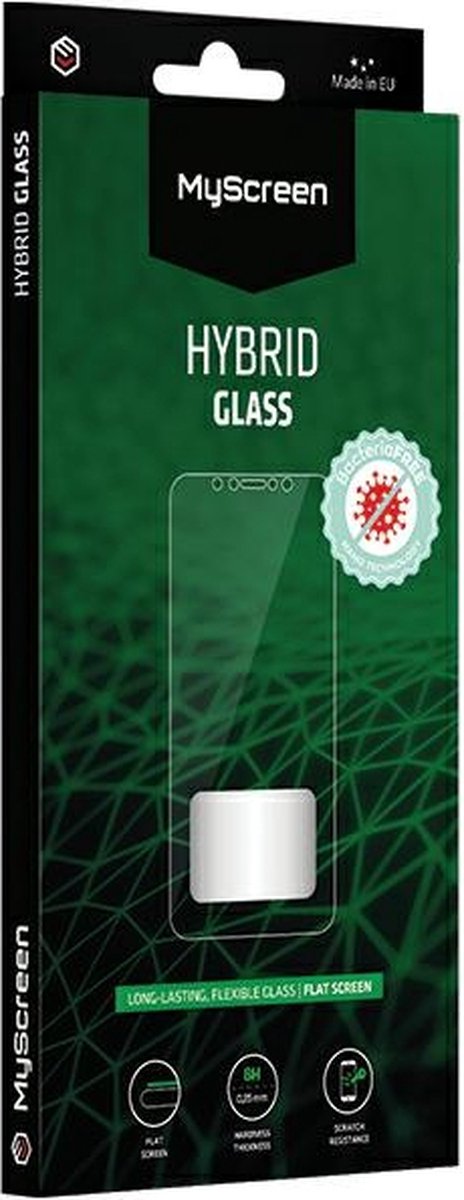 MyScreen Protector MS HybridGLASS - Beschermglas voor Google Pixel 5XL - BacteriaFREE - Antibacterieel - Hoge Transparantie