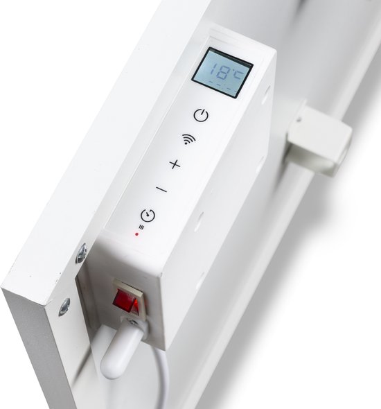 Infrarood paneel – Princess Elektrische kachel 350W – 60 x 60cm - Infrarood kachel - Infrarood Verwarmingspaneel 348035 – Inclusief mobiele app - WiFi - Smart- met App - Vrijstaand/Wandmontage - Energiezuinig - Infrarood paneel verplaatsbaar - Wit