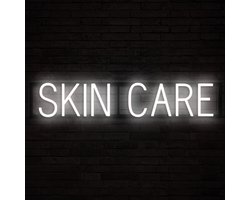 SKIN CARE - Lichtreclame Neon LED bord verlicht | SpellBrite | 79,44 x 16 cm | 6 Dimstanden & 8 Lichtanimaties | Reclamebord neon verlichting