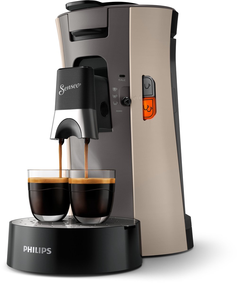 Philips Senseo Select CSA240/30 - Koffiepadapparaat - Nougat en kasjmiergrijs