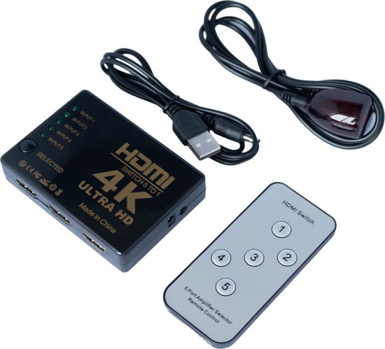 2 naar 8-poorts HDMI splitter - 8-poorts HDMI splitter, Met 3D en 4K