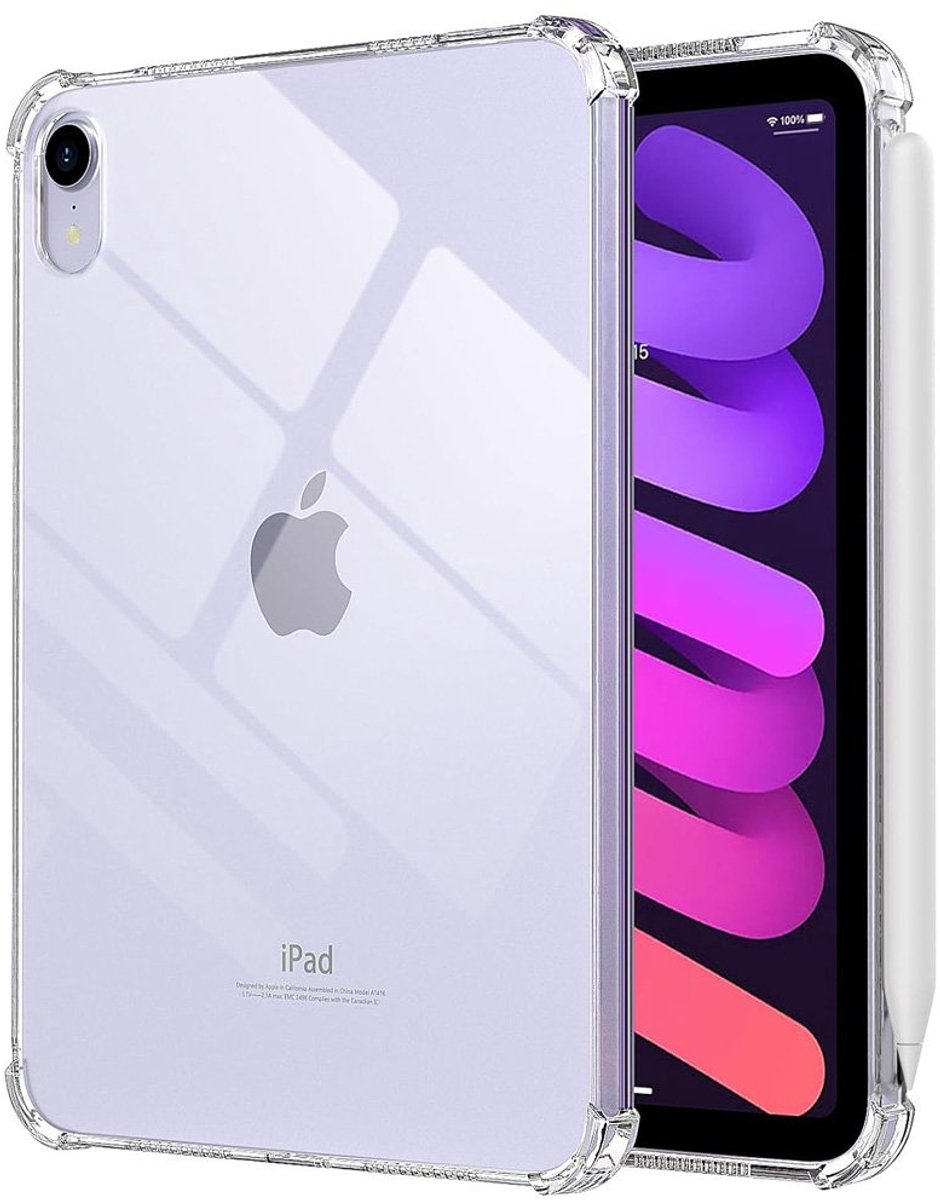 Mobiq - Transparante Backcover geschikt voor iPad Mini 6 - transparant