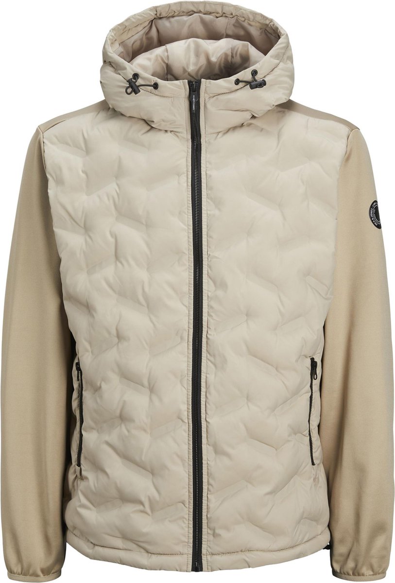 Jack & Jones Heren Outdoorjas Heat Hybrid Jacket Beige
