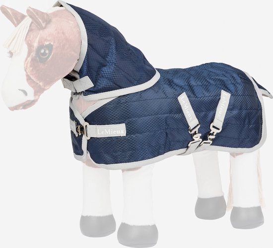 Foto: Lemieux deken lemieux mini toy pony stable tek donkerblauw