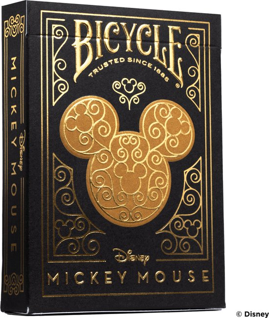 Bicycle Disney Mickey Black/Gold - Speelkaarten - Premium - Goud, Zwart - Poker - Mickey Mouse - Ultimates - Collectible