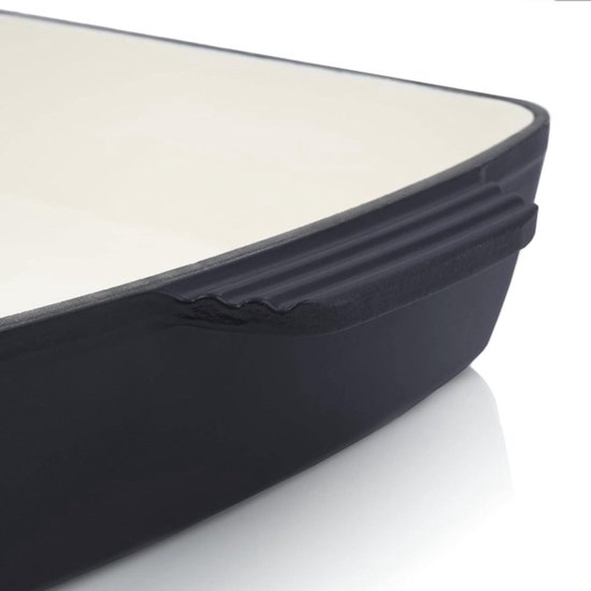 PolkaHome Gietijzeren ovenschaal vierkant 38 liter geëmailleerd hoge lasagnevorm ovenvormen gebakken zuiver geëmailleerd braadvorm braadpan ovenschaal