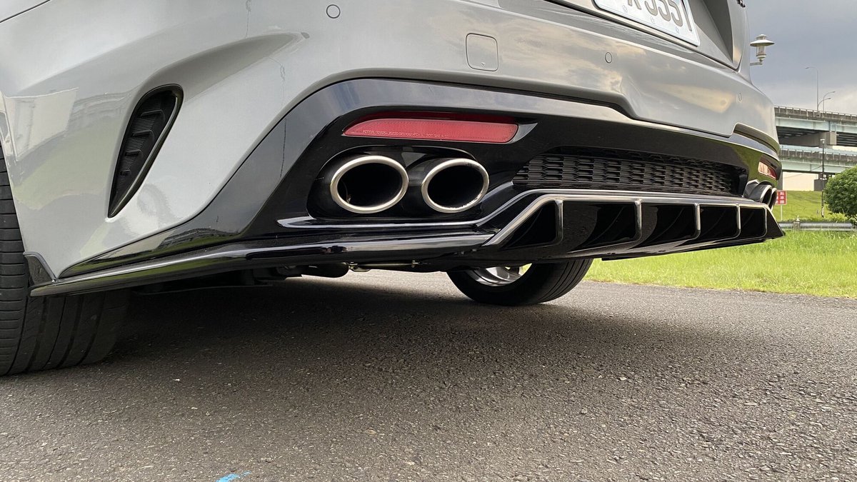 SK-Import Achter Diffuser CK Style Zwart ABS Plastic Kia Stinger