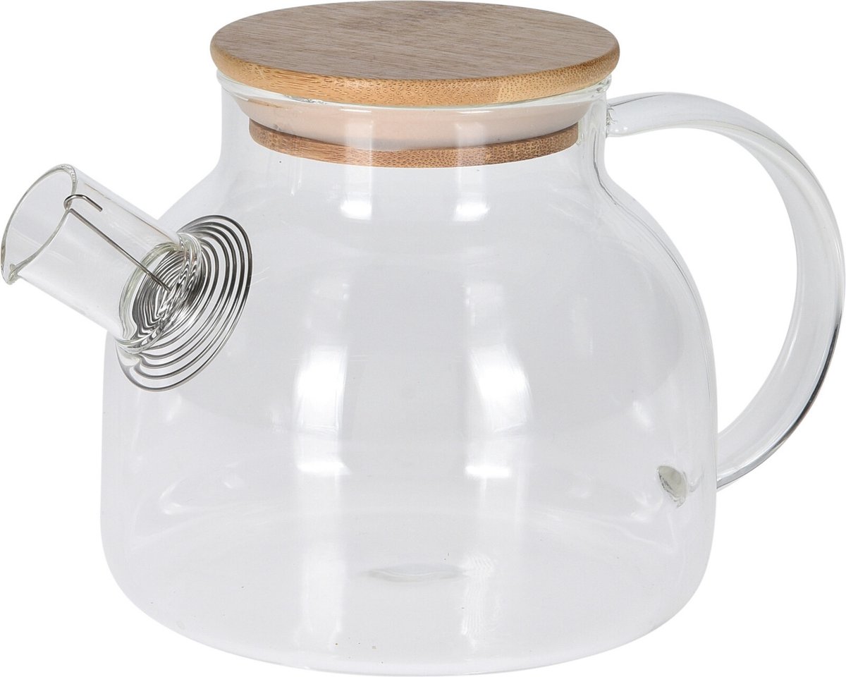Glazen theepot 800 ml met filter - Theepotten/theekannen van glas
