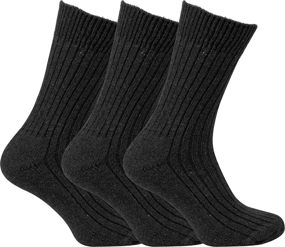 Work Noorse sokken | heren sokken | zwart | 3 paar | 39-42