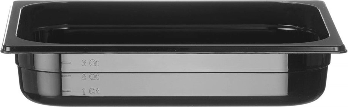 HENDI Gastronorm container – polycarbonaat – 4L – zwart – 325x265x65 mm