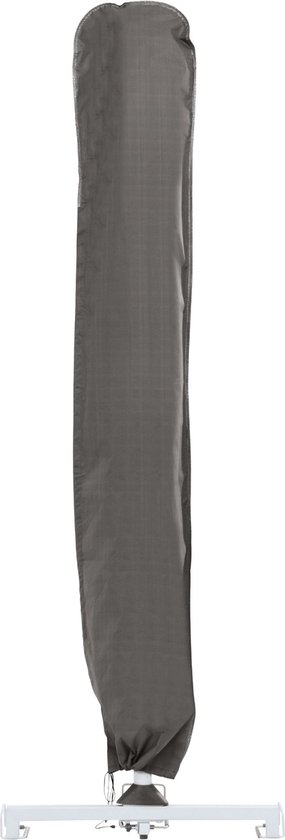 Perel Buitenhoes voor parasol of zweefparasol tot Ø 4.5 m, grijs, 250 cm x 64 cm