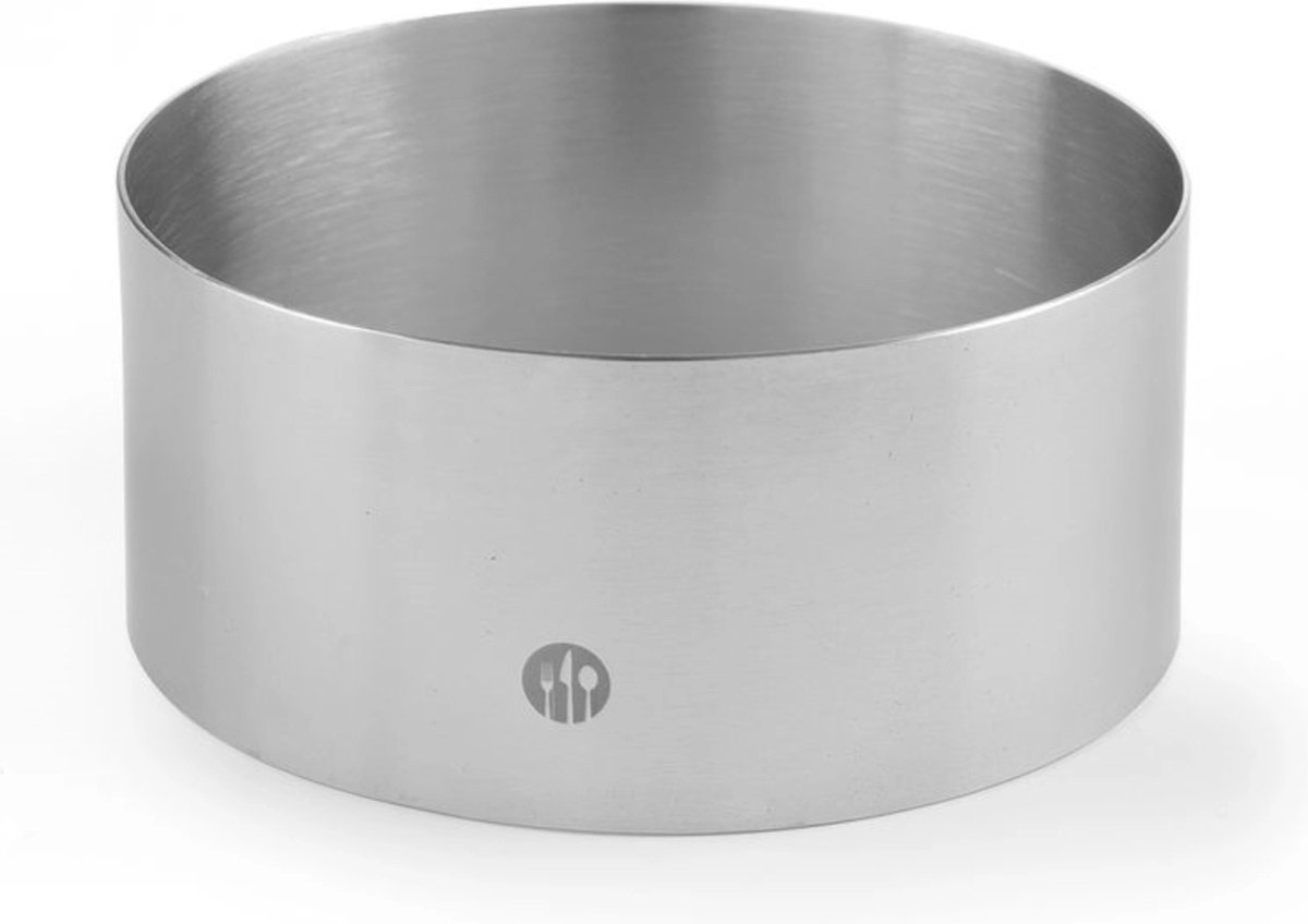 Hendi Ronde voedselring Roestvast staal Ø100x45 mm Vaatwasmachinebestendig