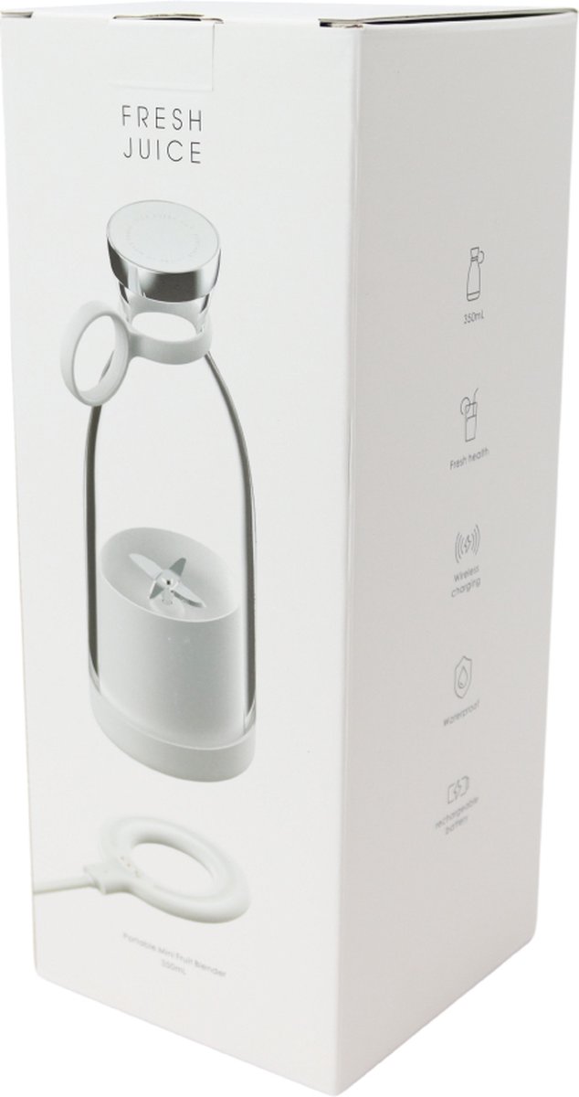 Roze Draadloze Blender To Go - Smoothie maker voor onderweg! - Draagbare Mini blender roze - Mixer voor smoothies - Draadloos opladen mogelijk! - Handmixer voor gezonde drankjes van Merkloos — afbeelding 4