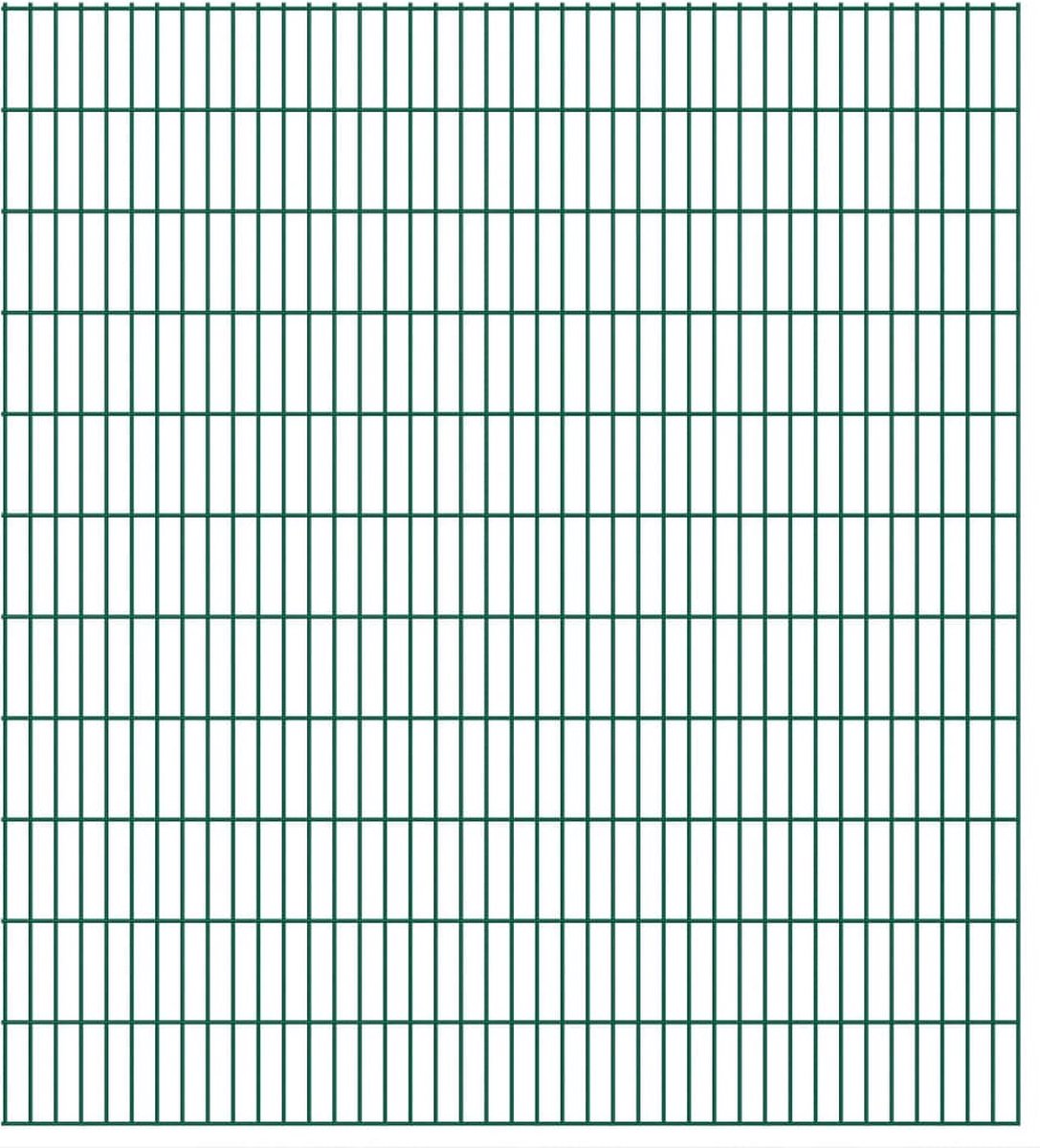 Decoways - Dubbelstaafmatten 2,008x2,23 m 14 m (totale lengte) groen